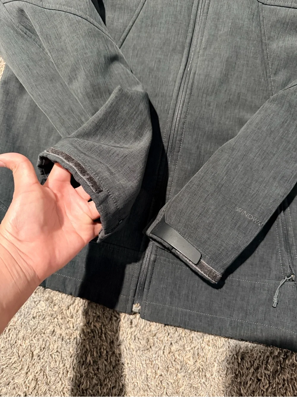 The North Face Men's Dark Gray Full-Zip Performance Jacket